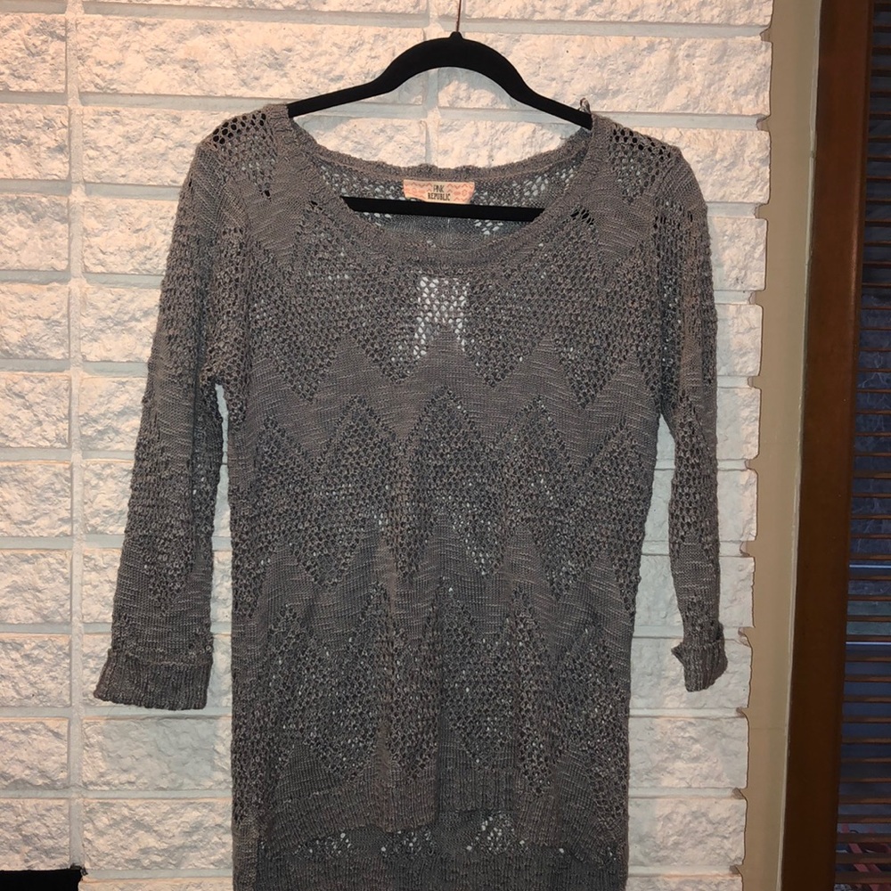 Gray sweater